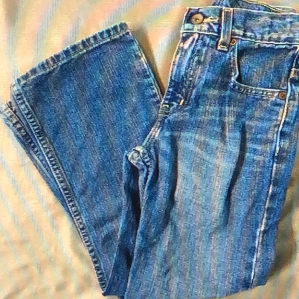 Route 66 Boys Boot Cut Jeans Denim Blue Classic Casual Kids Size 8R